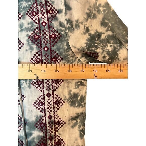 Zara Limited Edition Tie Dye Dress Sz XS Boho Chic Fairy Cottagecore Hippie 70s - Picture 7 of 8